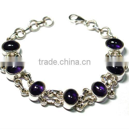 Natural Tibetan Turquoise 925 Stelring Silver Bracelet