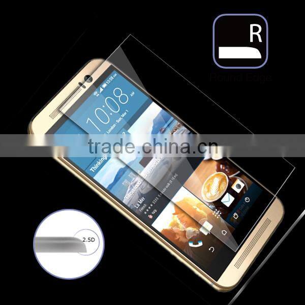 9H hardness for tempered glass screen protector htc one M9,for HTC M9 screen guard