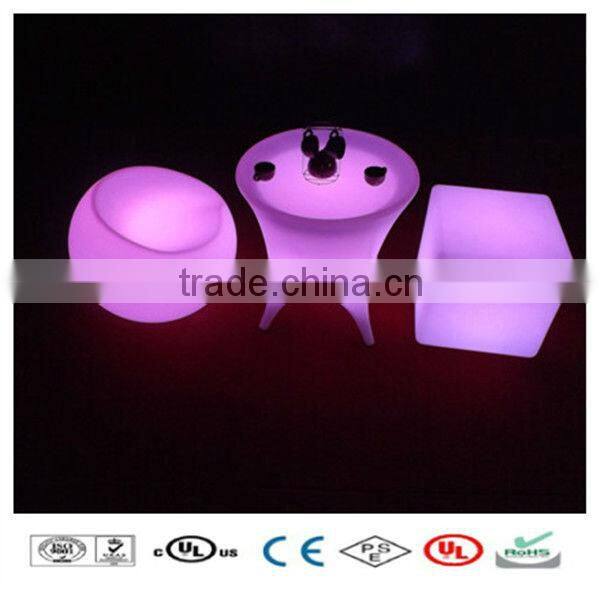 Battery Powered Outdoor Plastic LED Funny Bar Stools