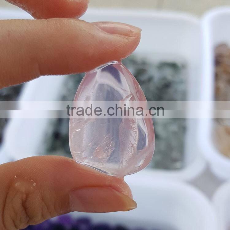 Rose Quartz Crystal Pendulum Tear Beads for Sale