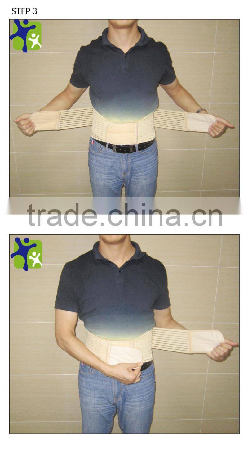 Breathable net lumbar support with strengthen belt, medical back support