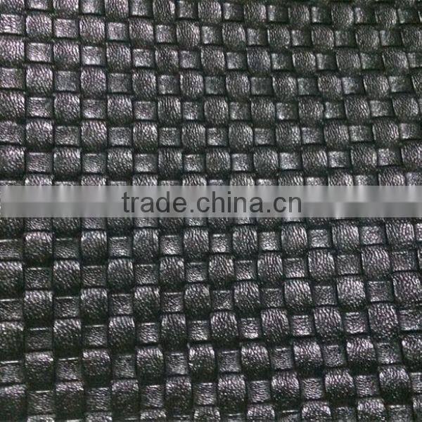 Weave embossed PVC leather sofa fabric material prices with good quality