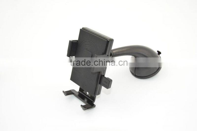 Black color Universal Qi Car Holder Wireless Charger