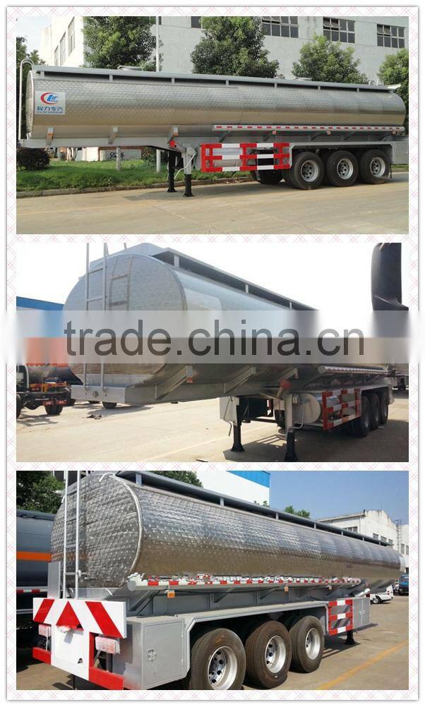SASO DOT 42000 liters 45M3 stainless oil tank trailer