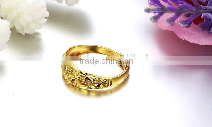 KSTONE High quality material cooper plating latest gold wedding ring