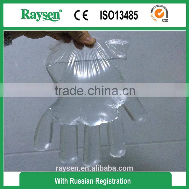 Disposables plastic HDPE/ LDPE gloves single use