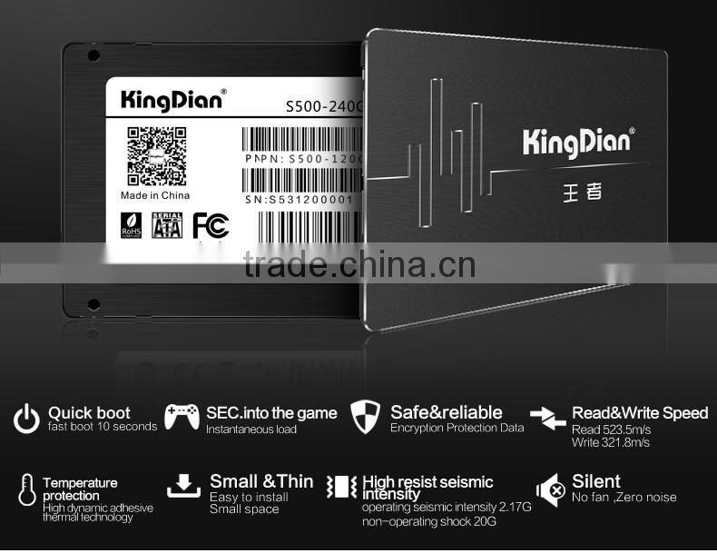 KingDian SSD 240GB In Hard Drives 2.5 inch SATA3 Stock For Desktop and Laptop Internal Hard Disk Sever