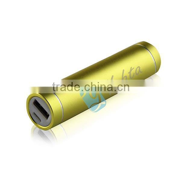 Travel Journey External Battery Charger Cylinder Lipstick Power Bank 2600