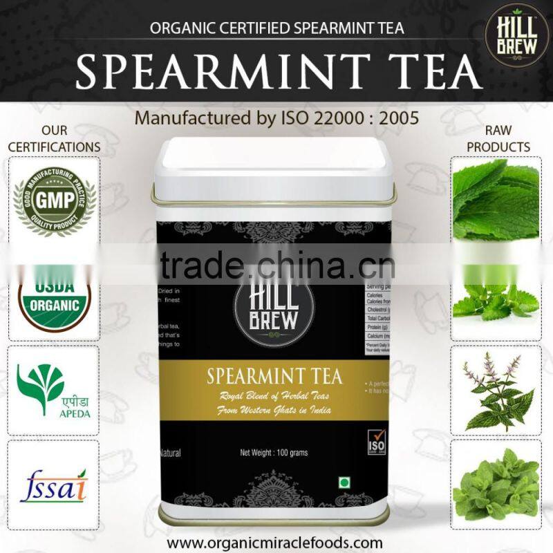 100% ISO Certified Spearmint Tea Hike Traders