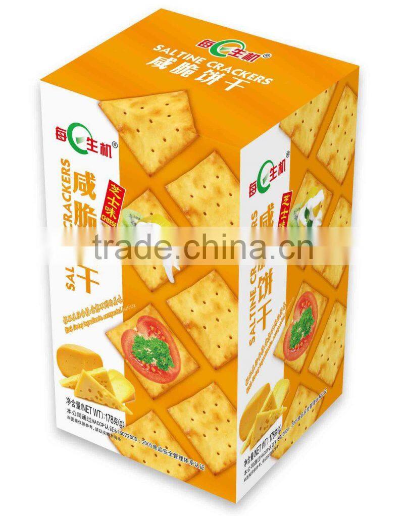 MEIRISHENGJI-178g Saltine biscuit/Crackers(shallot flavour)