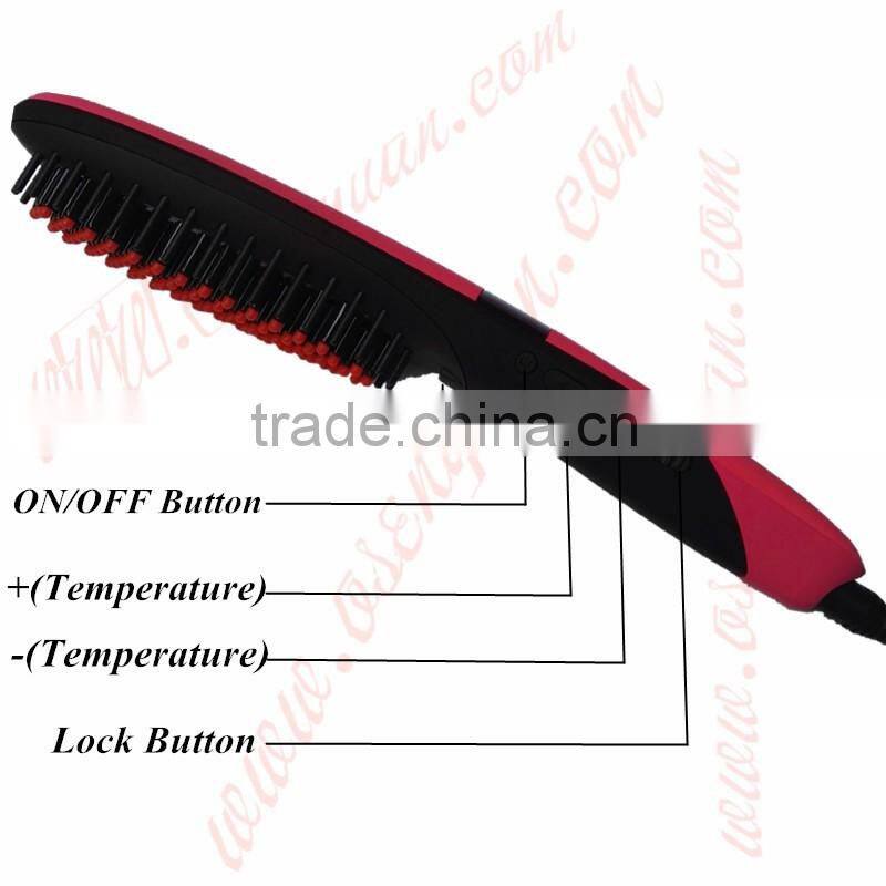 100% original Lcd Hair straightener brush Comb