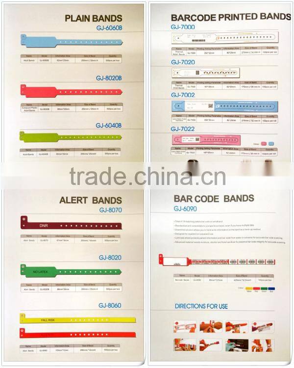 medical disposable vinyl identification tape for mother and infant