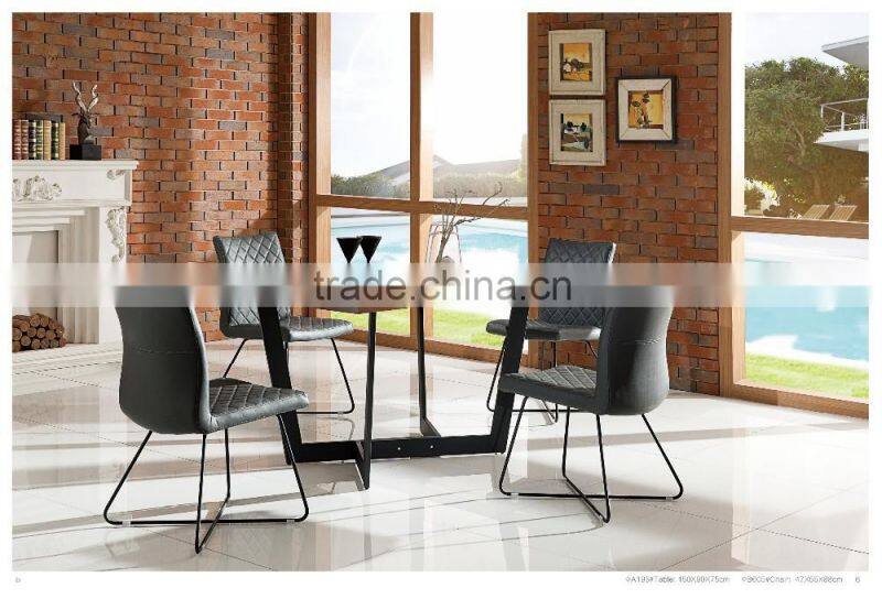 TB Promotional Modern Dining Set Dining Table walnut veneer dining table