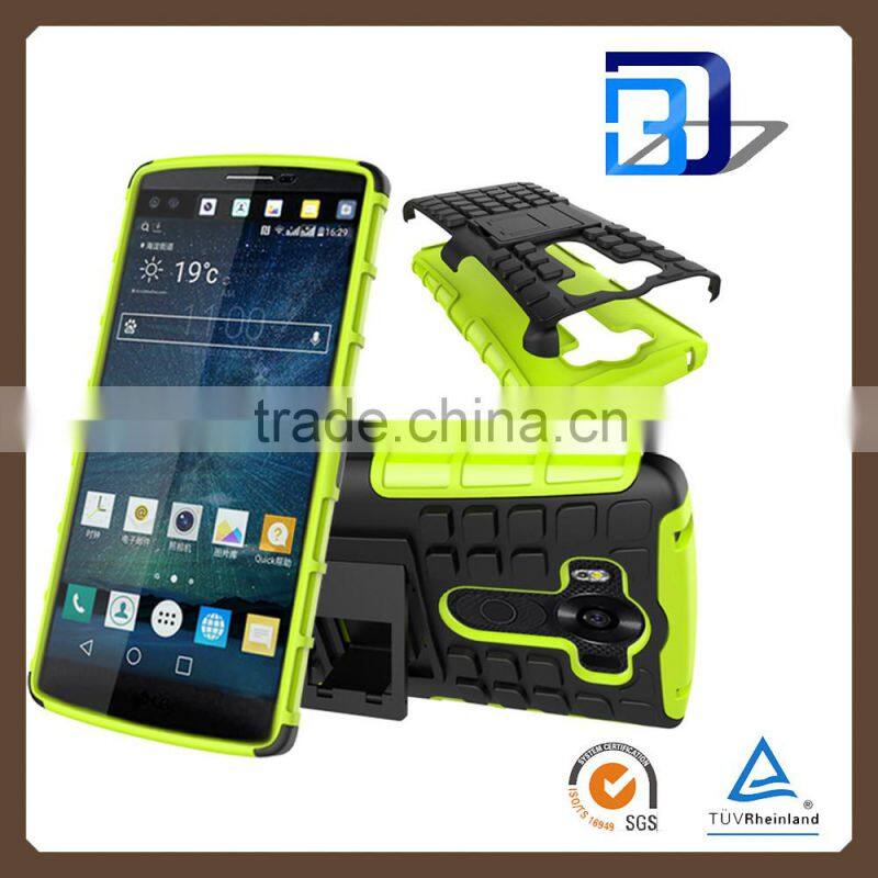 From Chniese Supplier Armor slim kickstand case TPU+PC 2 in 1 heavy duty case For LG V10 Hard case fast delivery