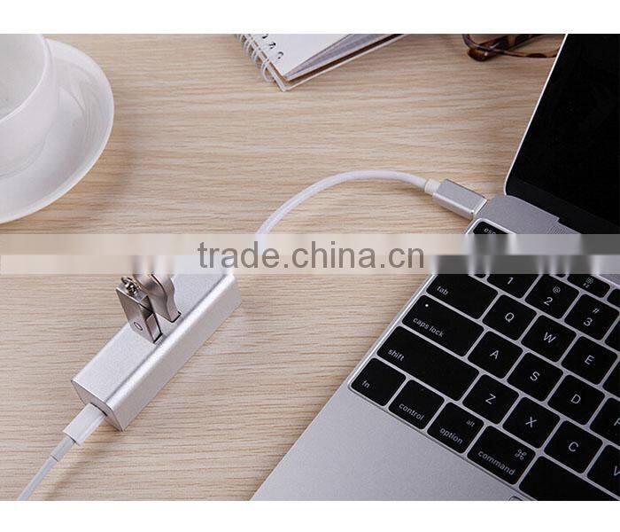 Type C USB 3.1 Charge HUB & 2 Ports USB 3.0 Highspeed Date Transfer For Macbook