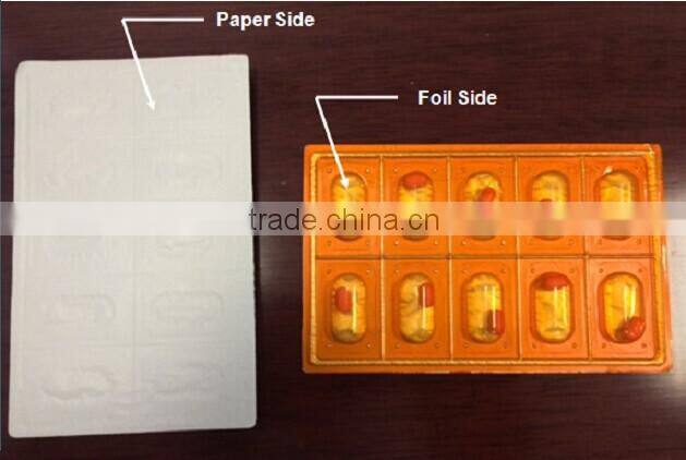 High Quality capsule and tablets blister aluminum foil for medical packaging