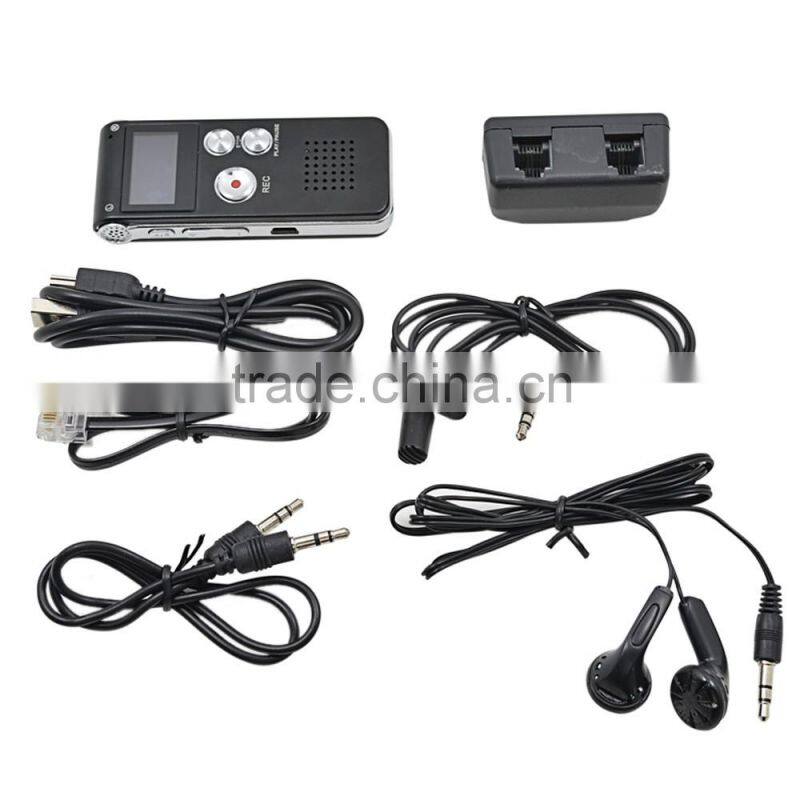 2016 new arrival Professional USB Voice Recorder 8GB Rechargeable Digital Dictaphone 3-in-1 U-Disk MP3 Player Audio Recorder