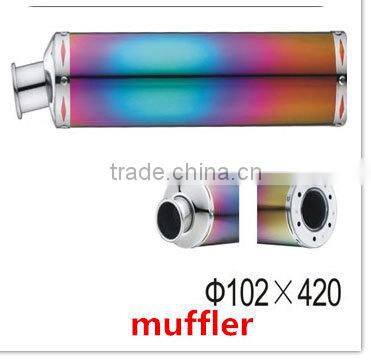 SCL-2013030375 DIA motorcycle muffler 102*350 motorcycle racing parts