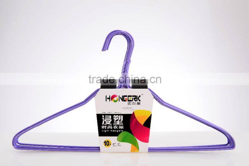 Factory price Metal Laundry Hanger PE dipping Wire Hanger