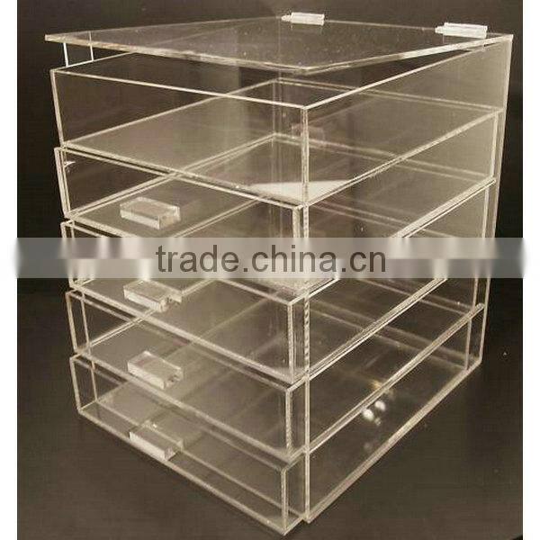 Customize drawers clear acrylic makeup organizer cosmetic organizer box