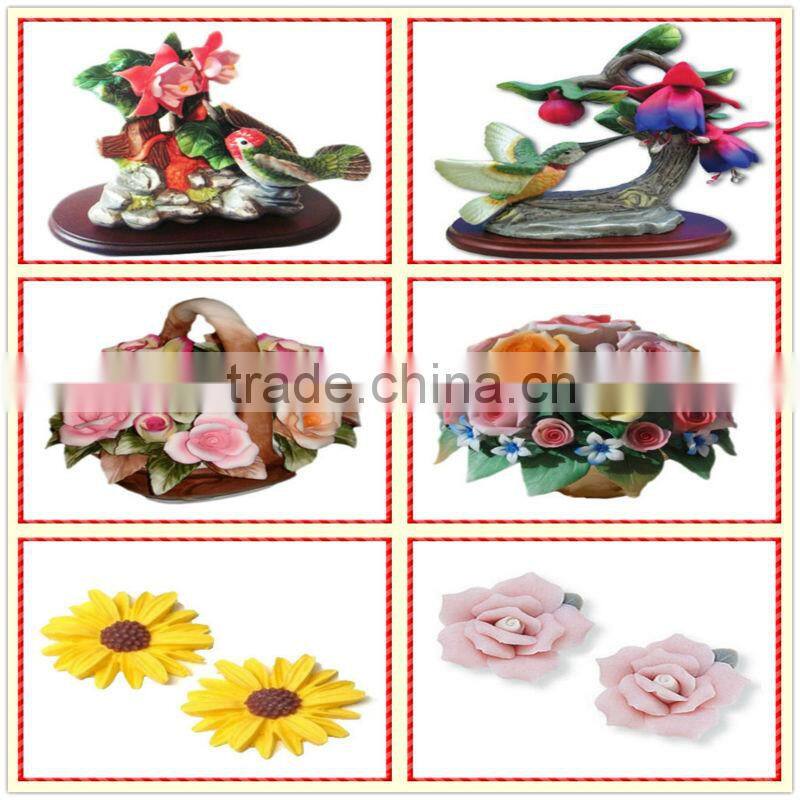 2013 blue welcoming ceramic Decorative Artificial Flower Making