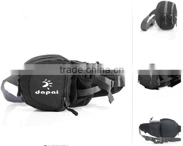 Quanzhou dapai 2016 Nylon black waist pouch/waist belt bag/waist bag