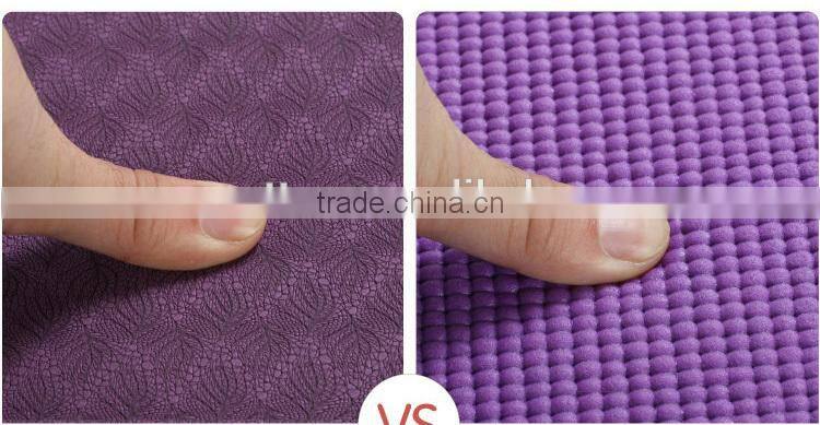 high quality non-slip exercise yoga mat TPE eco for fitness training