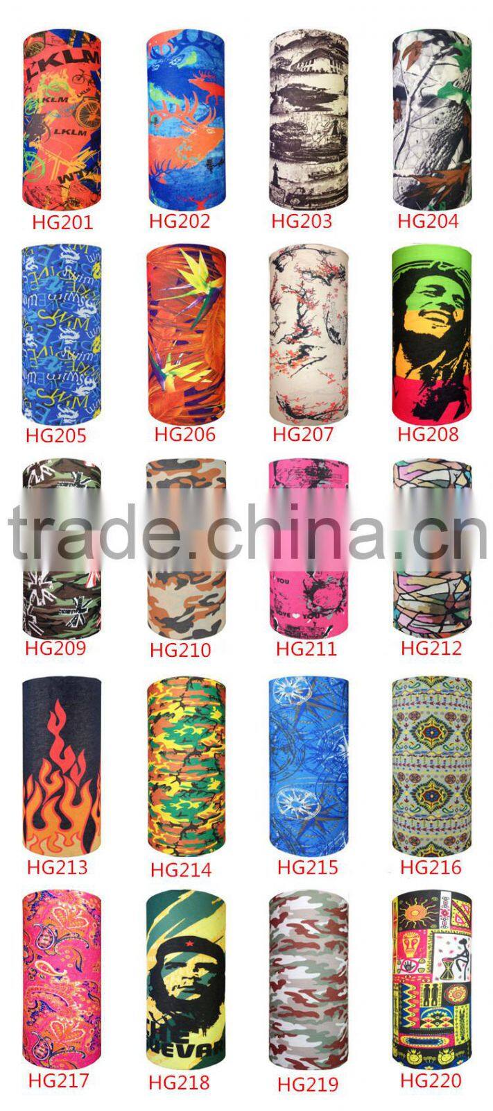 multifunctional seamless tube bandana stretchy headbands