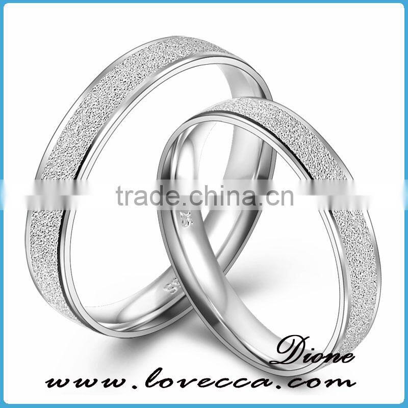 Silver wedding jewelry bijoux ring for couple