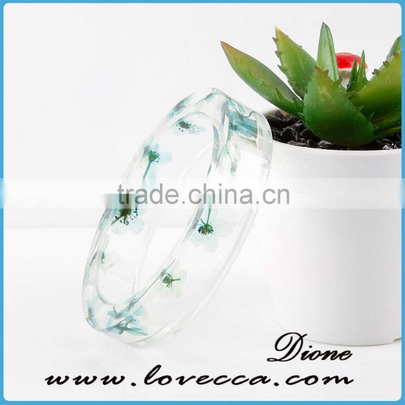 Flower Jewelry- Real Flower Bangle- - Jewelry made with Flowers
