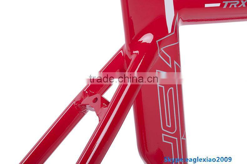 2016 hot selling fixed gear bike frame with front fork and led mountain diving flashlight free shipping