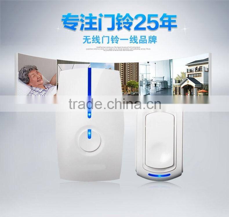2016 new Wireless door bell G series with 52 melodies 300m working range AC power 110V-240V battery