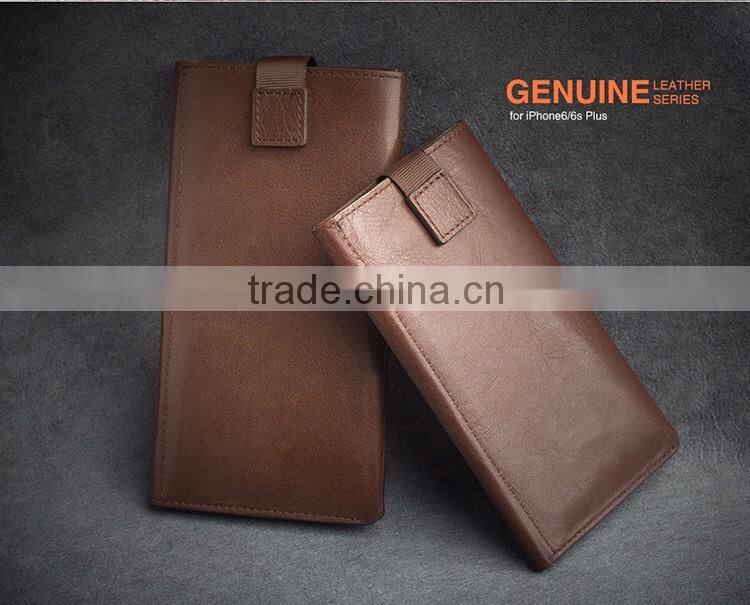 QIALINO hot sale online mobile phone case hot selling wallet case money pocket for iphone 6
