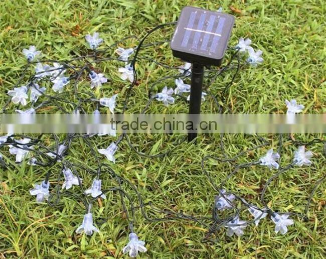 Holiday Lighting Solar Powered 4.8M 20 Leds Outdoor Cherry Blossoms Christams String Lights Garden Solar Light
