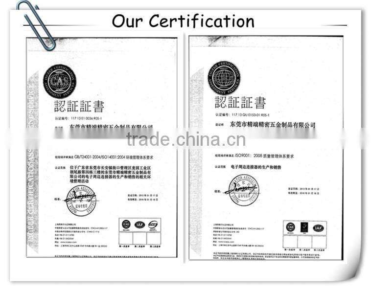 OEM high precision electrical connectors types from dongguan supplier