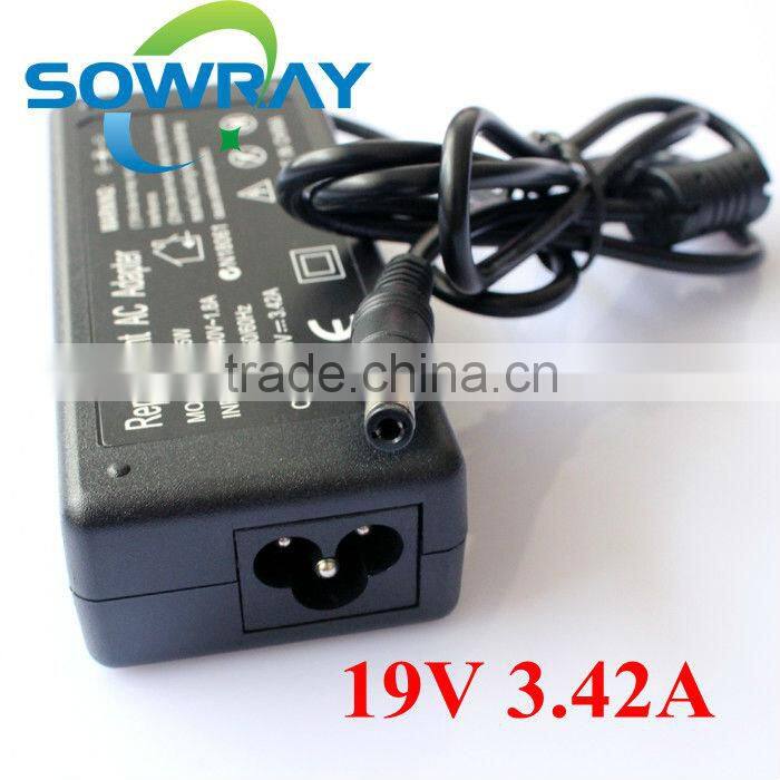 Hot Sale Laptop AC Adapter 19V 3.42A 5.5x2.5mm for Lenovo Asus Toshiba Benq Notebook AC Adapter Power Supply Charger