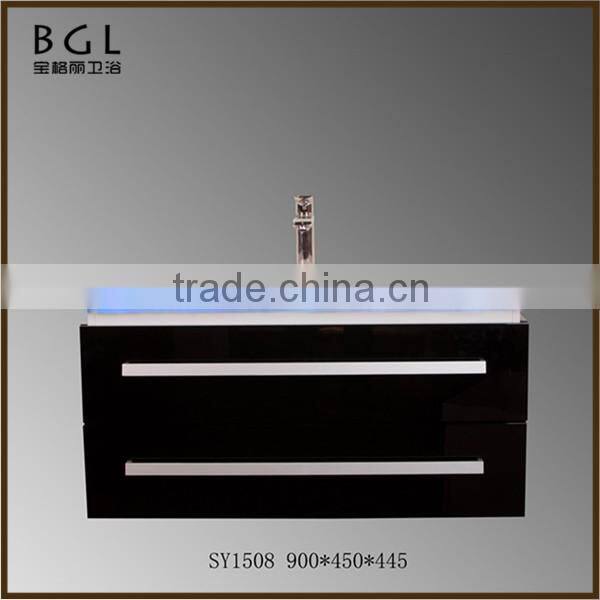 Luxury bathroom design Direct Marketing Factory White Painting Wall mounting Bathroom Vanity