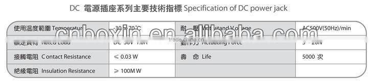 DC-005 2.1 x 5.5 mm dc power supply jack