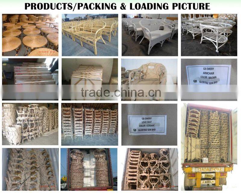 New Antique Sectional Sofa Set With Arm For Elegant Style Rattan Living Room Furniture