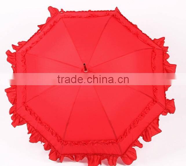 umbrella with frills