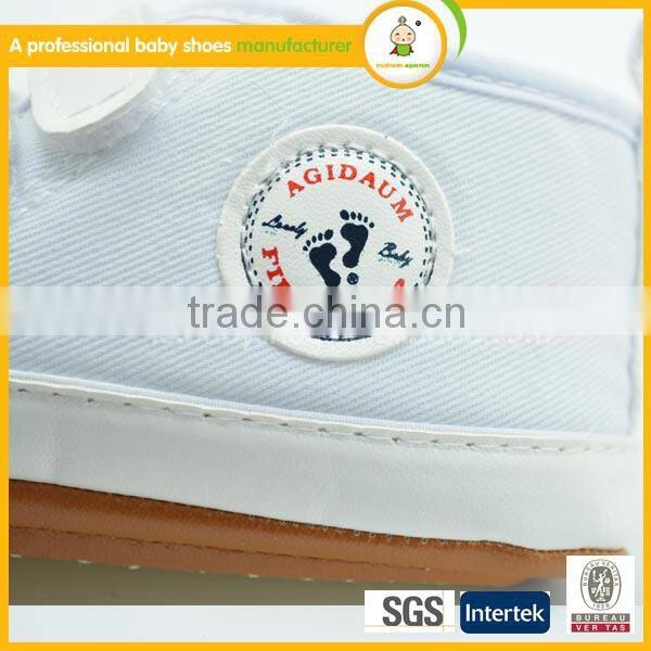 2016hot sale plain white canvas shoes wholesale new style baby canvas rubber shoes new style