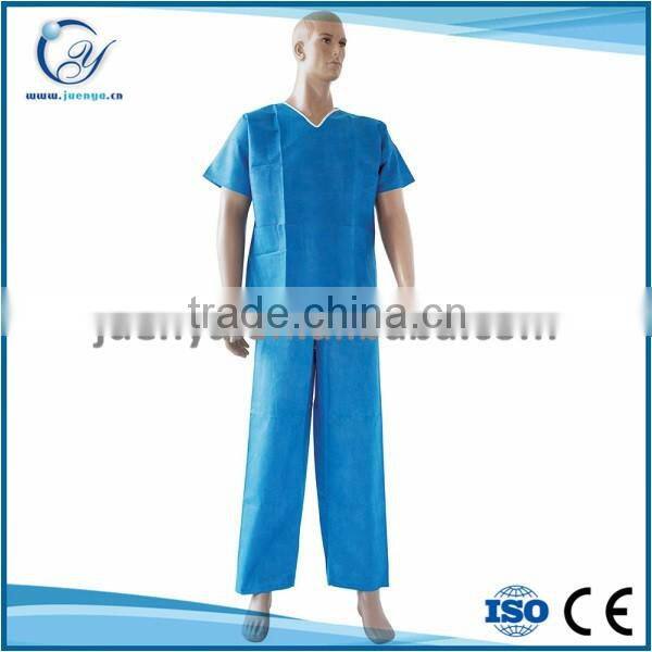 2015 New Design and hot sale PP Non Woven Disposable Patient Gown For Hospital
