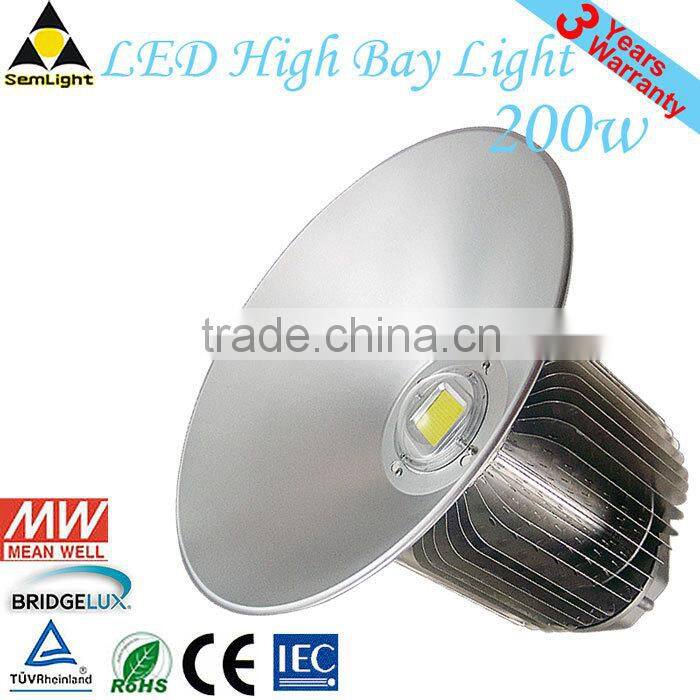 2015 Super Quality High Brightness Bridgelux COB 200 Watt LED High Bay Light