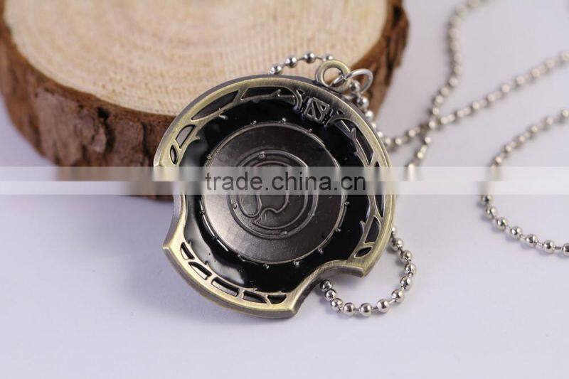 New PC online game dota 2 keychain champion shield keychain metal custom keychain