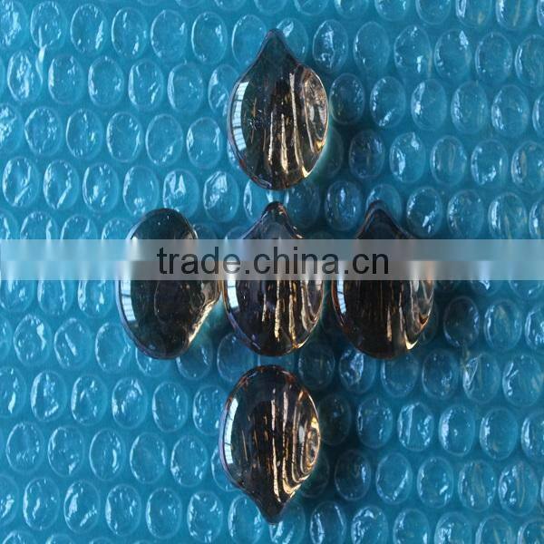 conch pattern blue colour glass stones