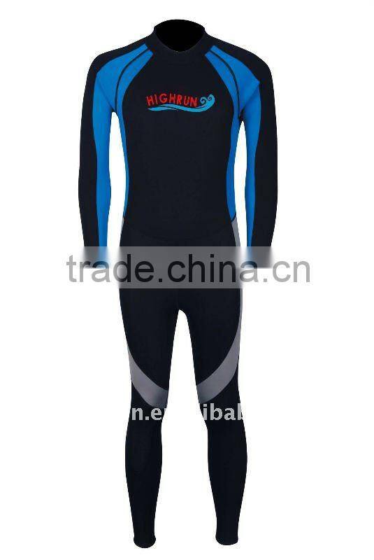 Men' Long Sleeve Yellow and Black Neoprene Surfing and Full Body Wetsuit