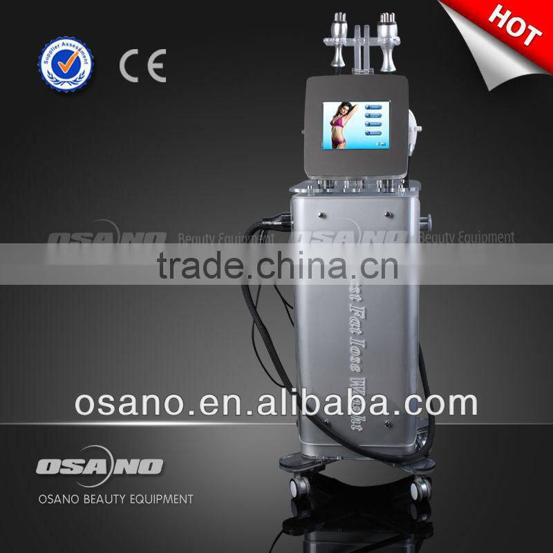 Vibration plates cellulite reduction machine with cavitation and RF