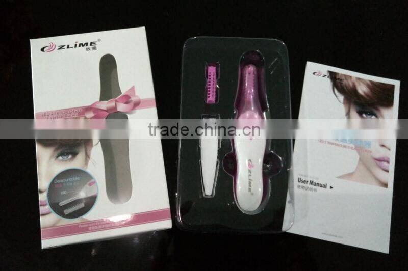 Factory wholesale eyelash curler with replabeable comb design