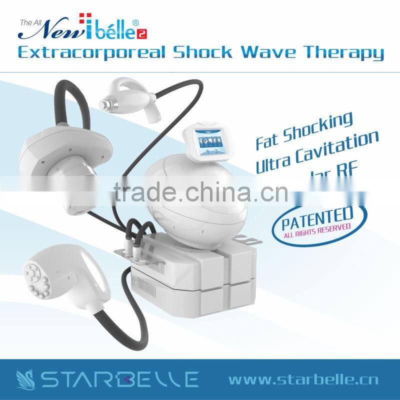 Latest cavitation RF shock wave best slimming products