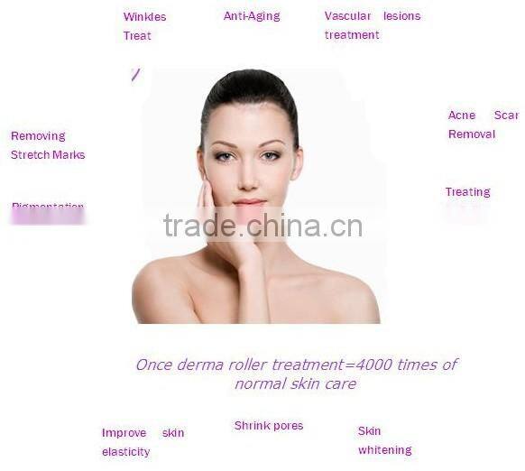 Best price face/body derma roller 600/1200 needles jiatailonghe